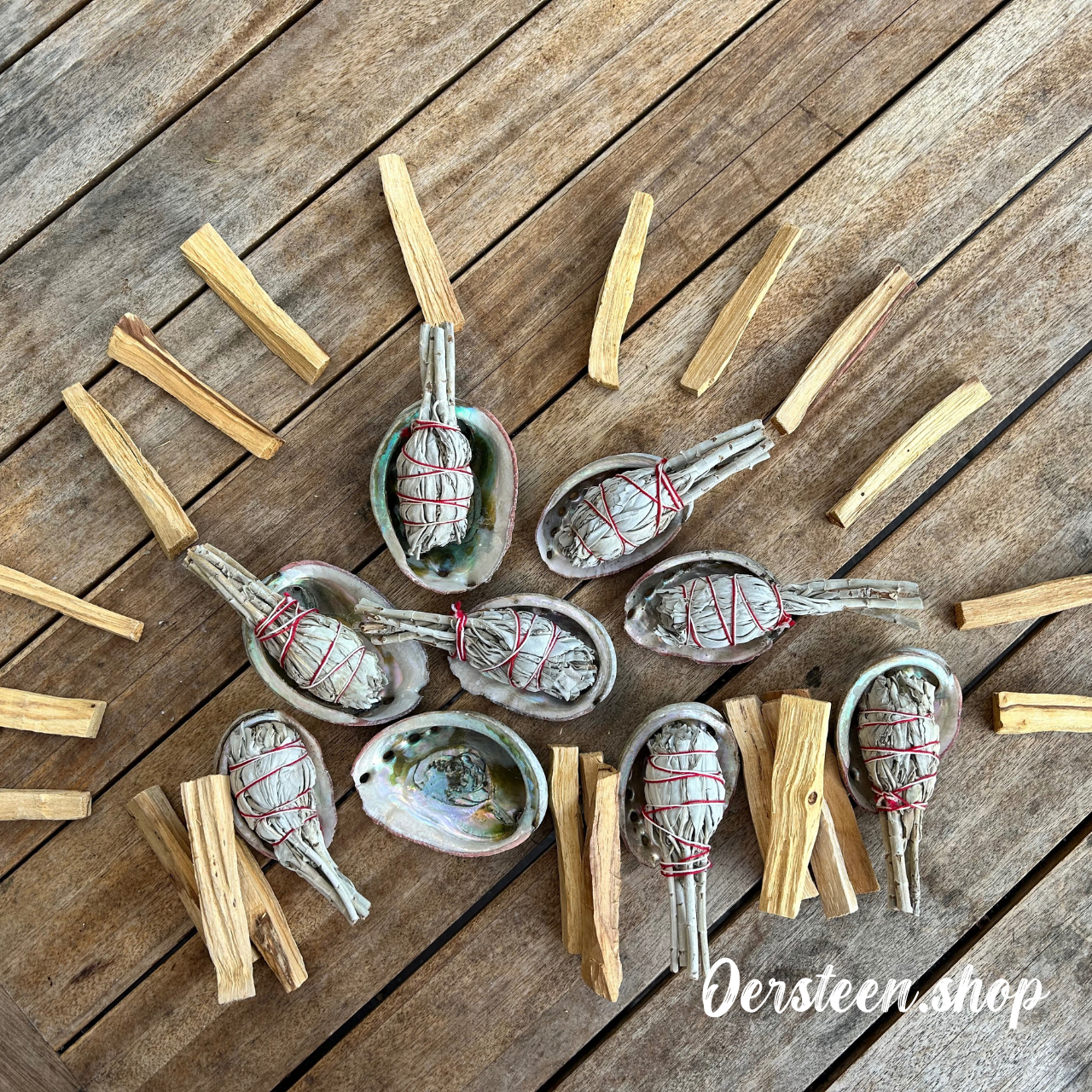 Complete Smudge Kit – Witte Salie, Palo Santo & Abalone Schelp