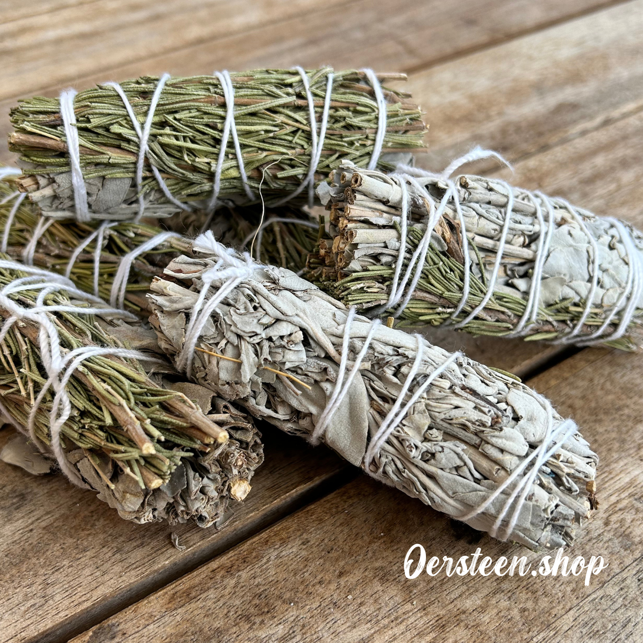 Witte Salie en Rozemarijn Smudge Stick
