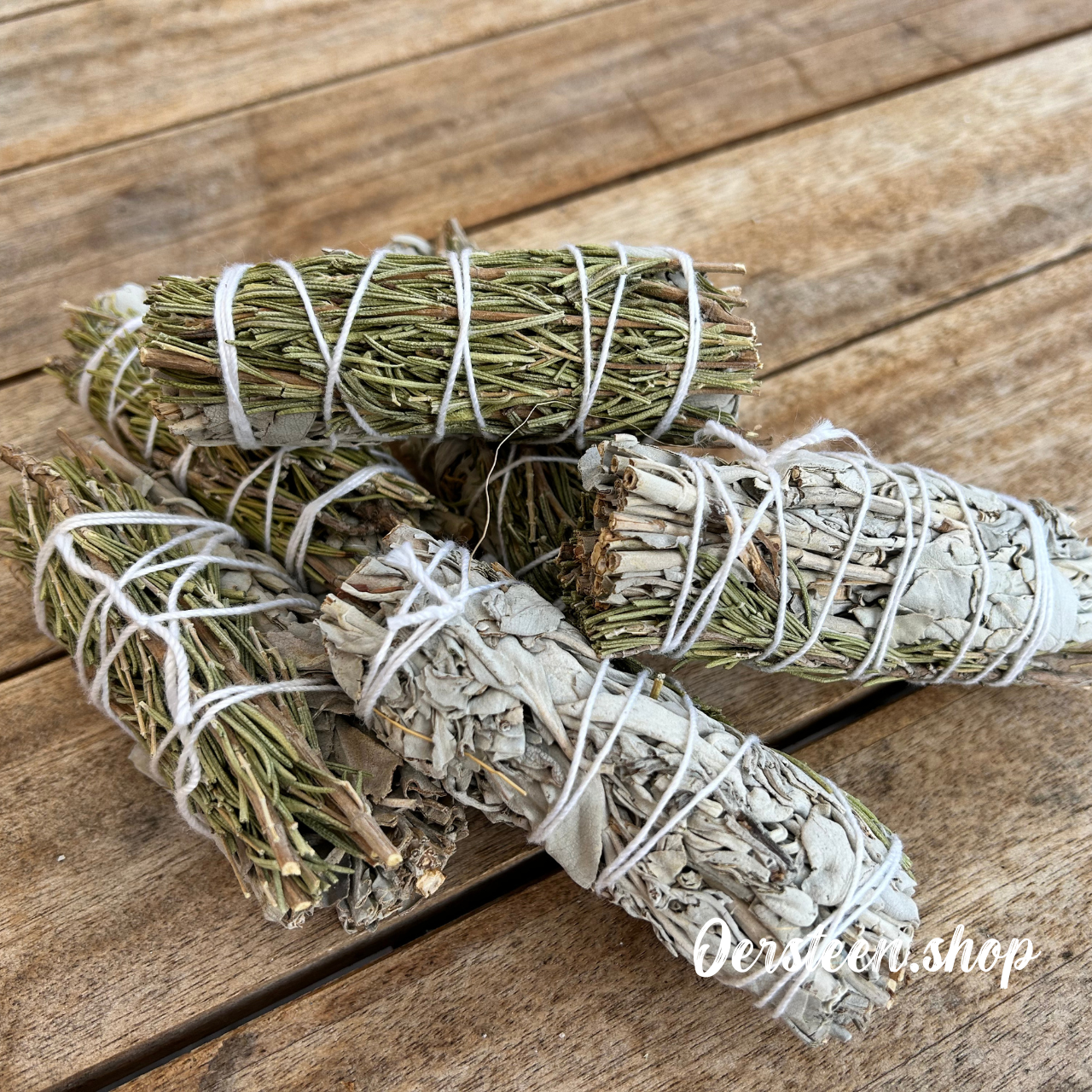 Witte Salie en Rozemarijn Smudge Stick