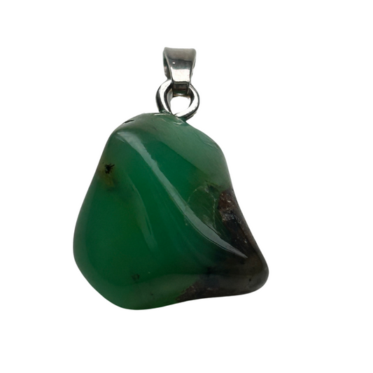 Chrysopraas Hanger – Helder groen bedeltje voor balans en heling